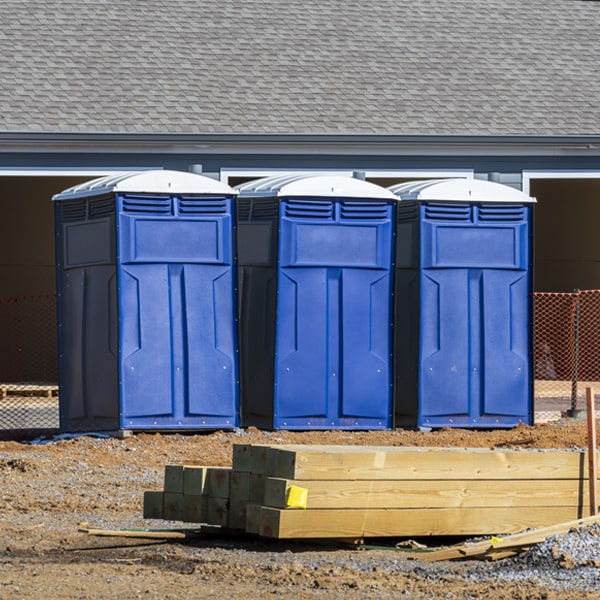 how can i report damages or issues with the porta potties during my rental period in Quemado